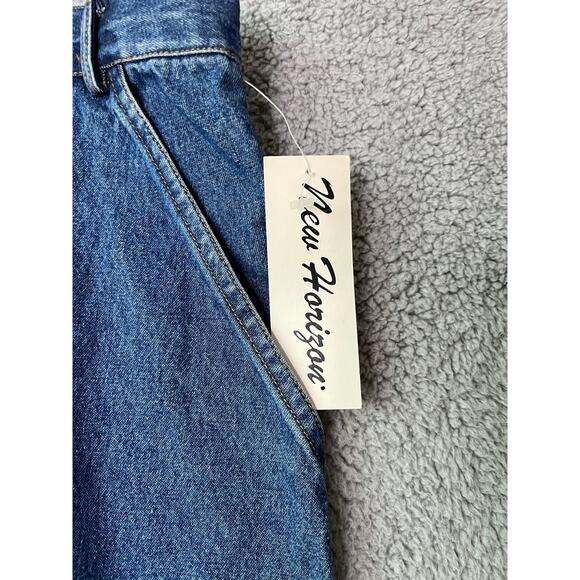 NWT Vintage Deadstock Midi Jean Skirt 22 Cargo Denim Button 90s Western XXL 2XL - Picture 3 of 16